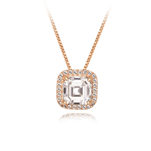 Shine Bright with Our Large 18k Gold Plated CZ Necklace - Sterling Silver Base and Encrusted with Dazzling CZ Stones for Extra Sparkle!