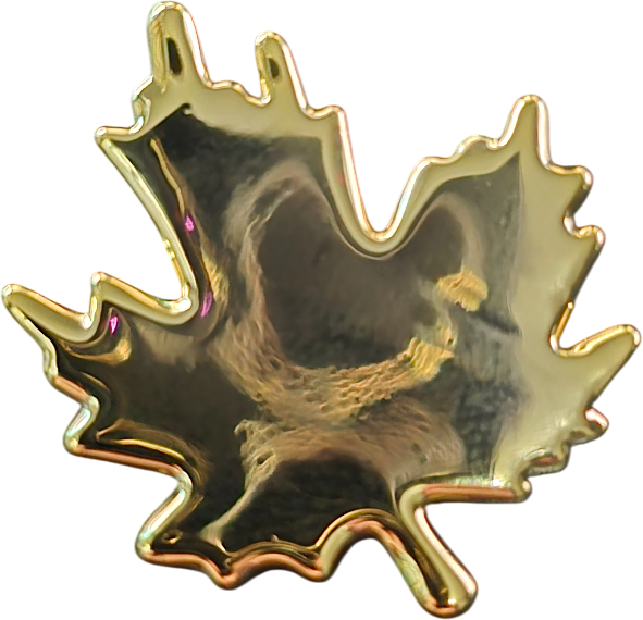 Large 18K Gold Plated Brass Piece